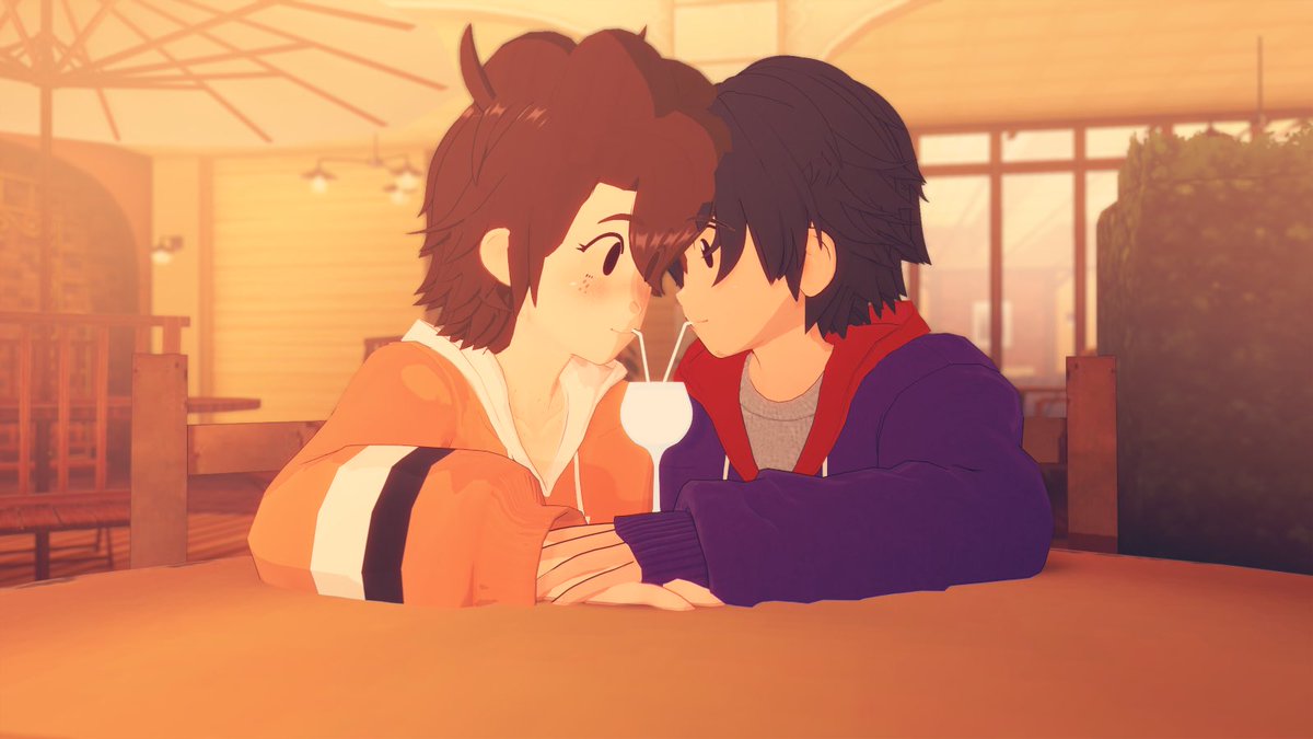 A cute scene between the artsonas. Carlos and <a href="/OrangeBurbuja/">C🍊ral🇲🇽</a> Coraline sharing a drink together as the couples they are happily in love 🧡💜 wonder what the future has in store for them only time will tell^^ #コイカツ #Artsona #SFW #Koikatu #OC #Couples #Koikatsu #Koikatsuparty