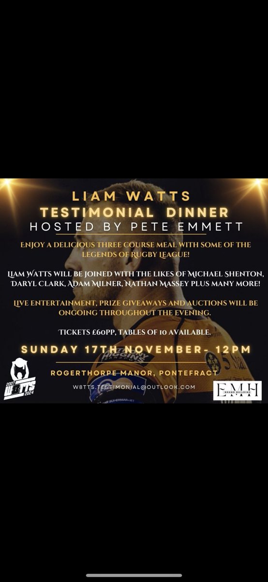 Liam Watts (@wattsy7890) on Twitter photo Finale Dinner 17th November hosted by the one and only <a href="/emmo99/">Pete Emmett</a> with a long line of guests including Micheal Shenton, Daz Clark, Adam Milner, Nathan Massey, Joe Westerman, Jacques Oneill and many more.
5 ⭐️ 3 course Sunday lunch
Auctions& Raffles
Live entertainment all Day 🎷 Finale Dinner 17th November hosted by the one and only <a href="/emmo99/">Pete Emmett</a> with a long line of guests including Micheal Shenton, Daz Clark, Adam Milner, Nathan Massey, Joe Westerman, Jacques Oneill and many more.
5 ⭐️ 3 course Sunday lunch
Auctions& Raffles
Live entertainment all Day 🎷