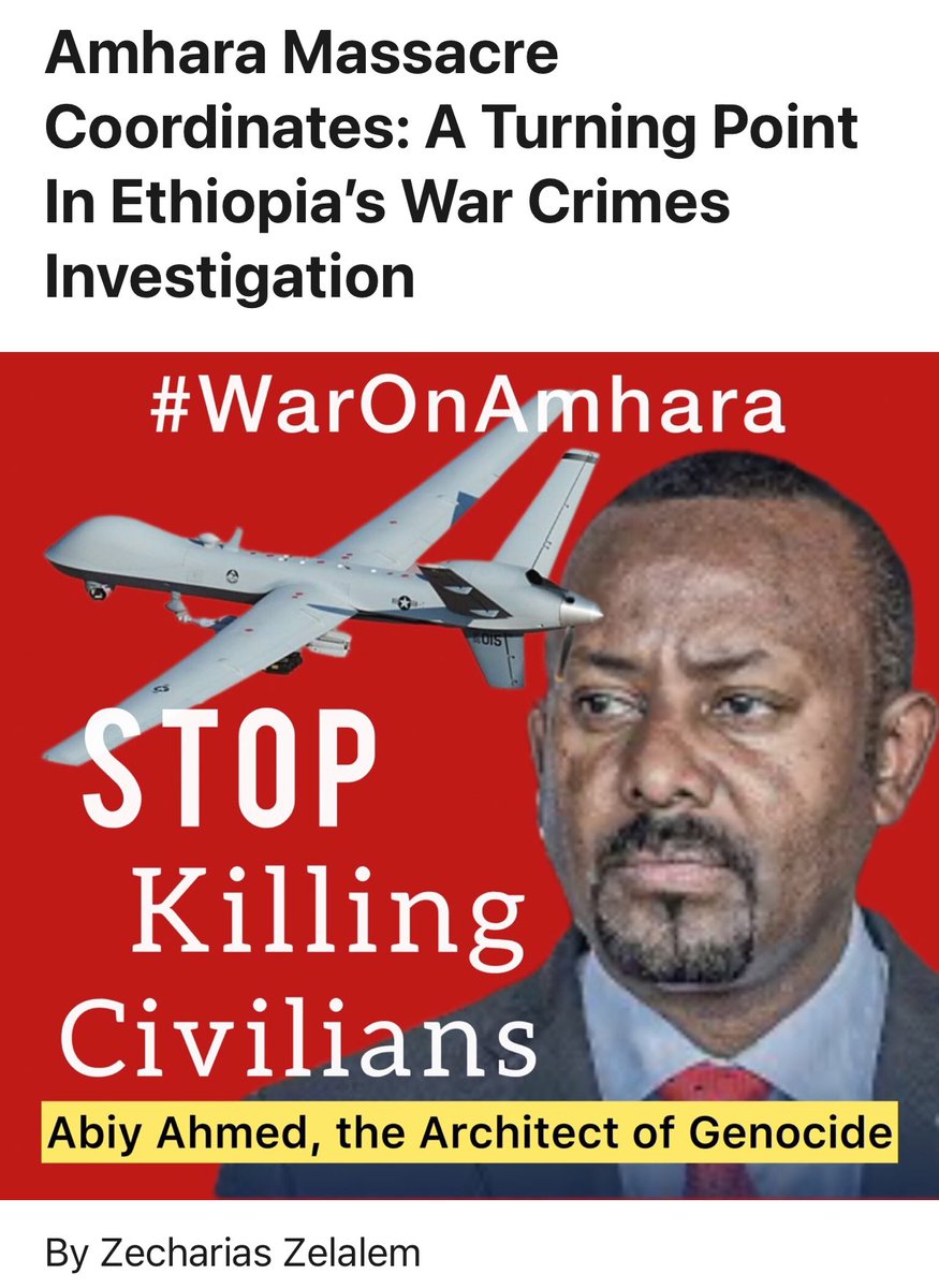 ethio_forever's tweet photo. “The camera sweeps across a horrific scene filled with blood, severed limbs, and lifeless bodies, while anguished voices offer comfort to one another and deliberate on the methods to extract dismembered human remains from the debris of a destroyed Isuzu truck.” #AmharaGenocide https://t.co/9hpwqFJz4V