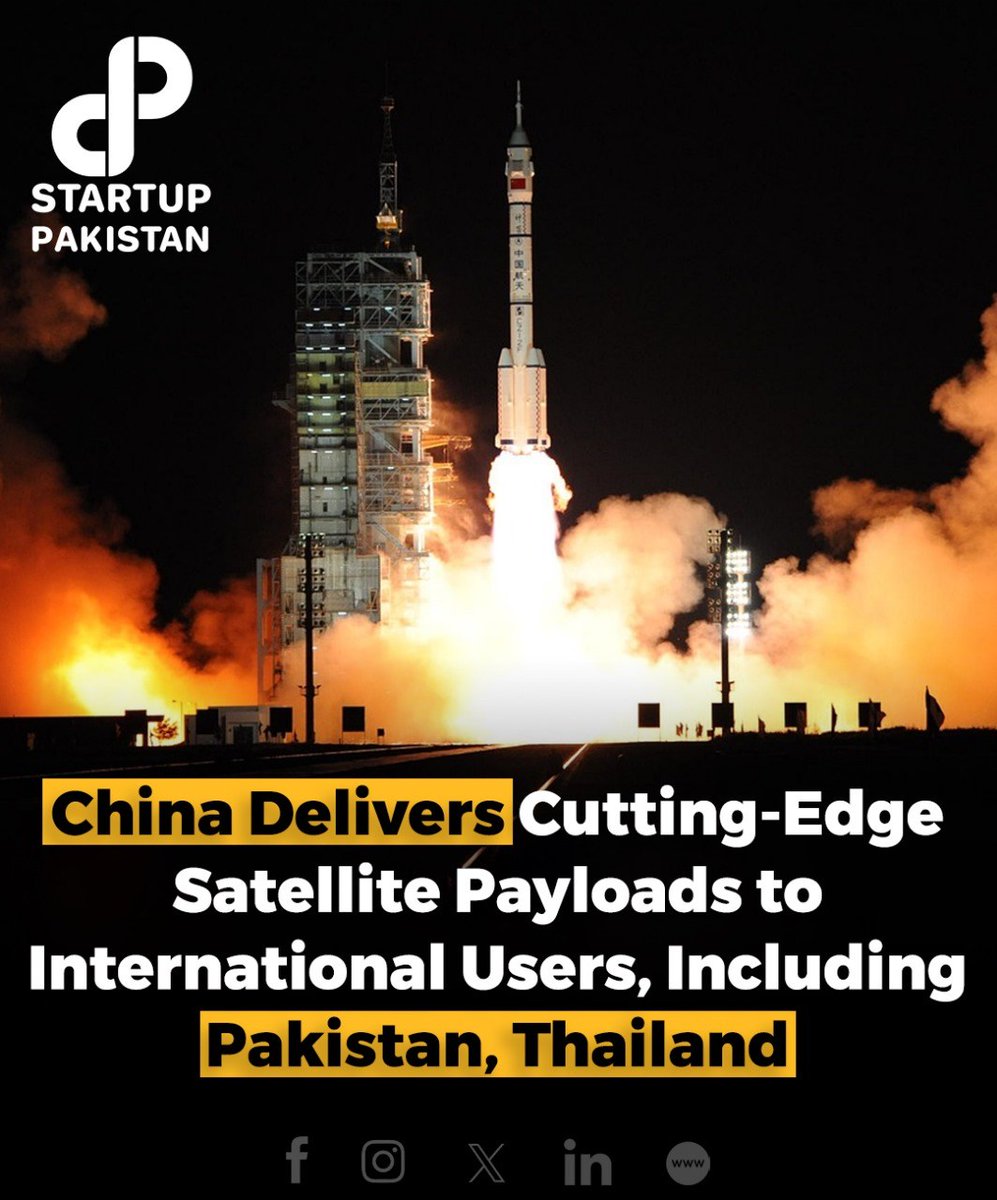 PakStartup's tweet photo. ๐ Exciting news from the cosmos! China's first reusable and returnable satellite, Shijian-19, has delivered its scientific payloads to users both domestically and internationally. ๐
#SpaceExploration #Innovation #SatelliteScience https://t.co/JDgGZnwUAK