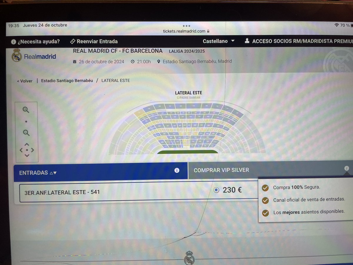 CoLaLoCa17's tweet photo. Debo ser la persona con mas mala suerte,me quitan todas.Todo por llevar a mi hija madridista junior de 4 años a ver su primer partido en el Bernabéu. X (twitter), @realmadrid @thibautcourtois @Lucasvazquez91 @BellinghamJude @DjMaRiiO podían hacer su magia 🙏 Saludos dsd Mallorca https://t.co/8VPj42Ofdf
