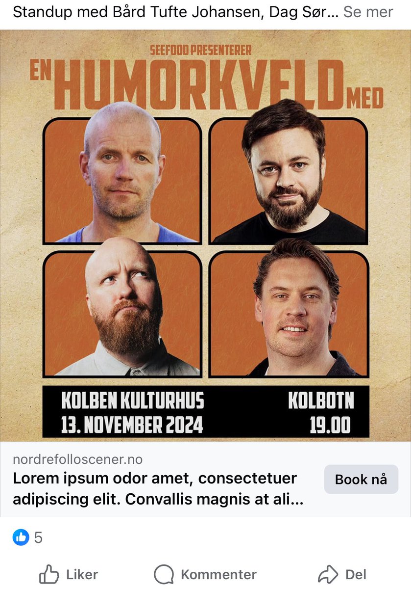 Vi i foreningen «Oss med latin sidemål», gleder oss veldig til dette, <a href="/TufteJo/">Bård Tufte Johansen</a>.