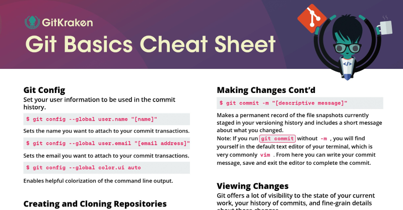GitKraken's tweet photo. Tired of searching for Git commands? We've got you covered! Download our free Git Basics Cheat Sheet and get all the essential commands in one place β perfect for developers of any level. π§βπ»
#Git #Developers #VersionControl #GitCommands #Coding #CheatSheet