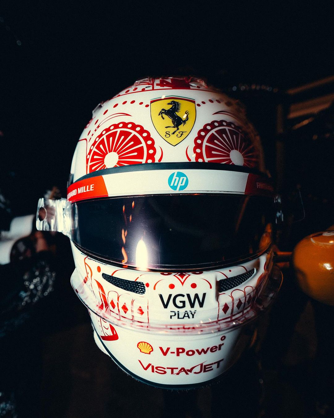 Charles Leclerc unveils special helmet for F1 Mexican GP