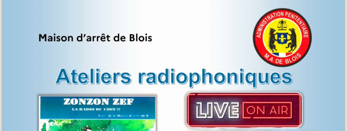 CBeluet's tweet photo. Participat°avc l'équipe du CDAD41 à l'émission Radio de la maison d'arrêt de #Blois en partenariat avc"Studio Zef"
➡️Interview par des détenus sur les missions du CDAD &amp; les 26  points justice du département,dont celui tenu à la maison d’arrêt
➡️Favoriser la réinsert°
🙏M.LEONARD https://t.co/CHF9lJHDM7