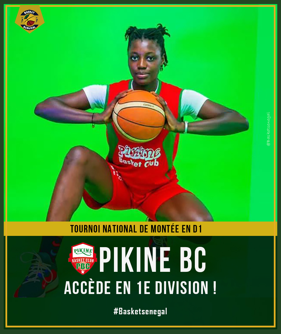 Basket_Senegal's tweet photo. #TournoiMontee2024 🏀
Pikine Basket Club signe son retour 1e Division ! 
Vainqueur d'ASUC en demi-finale du Tournoi de Montée en D1, le club de la banlieue décroche le dernier ticket pour l'élite.

#basketsenegal #usept https://t.co/uy8dE2UtUp