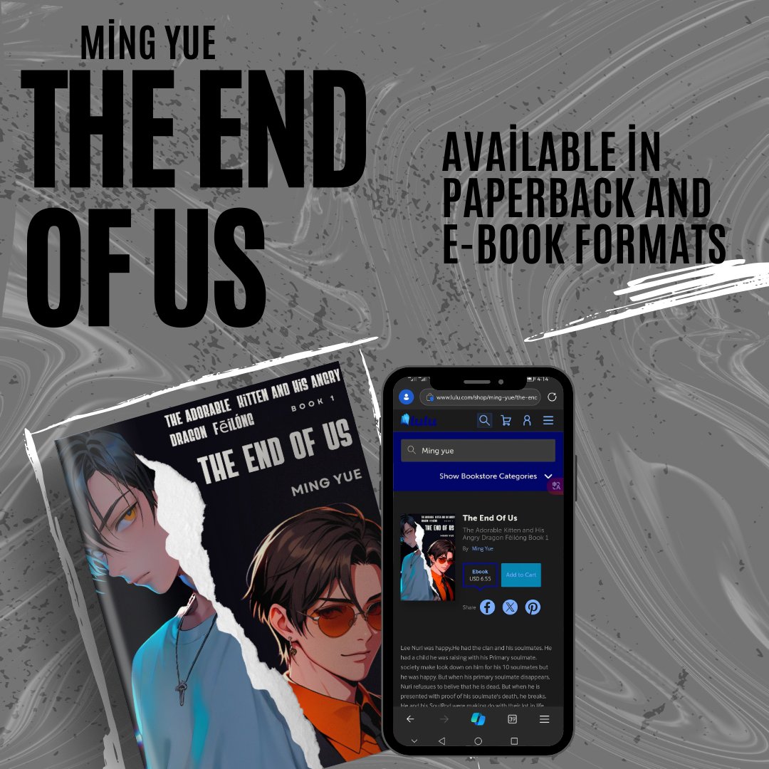 EverNight_GAC's tweet photo. 🚨 Exciting news! Dive into a gripping tale that explores love, loss, and the resilience of the human spirit in Ming Yue's debut novel, The End of Us. 
Now available for purchase! . 

Paperback: https://t.co/FLGilxaQWe

Ebook: https://t.co/5cg8YviFY1

#WritingCommmunity https://t.co/9fYC25yLPk