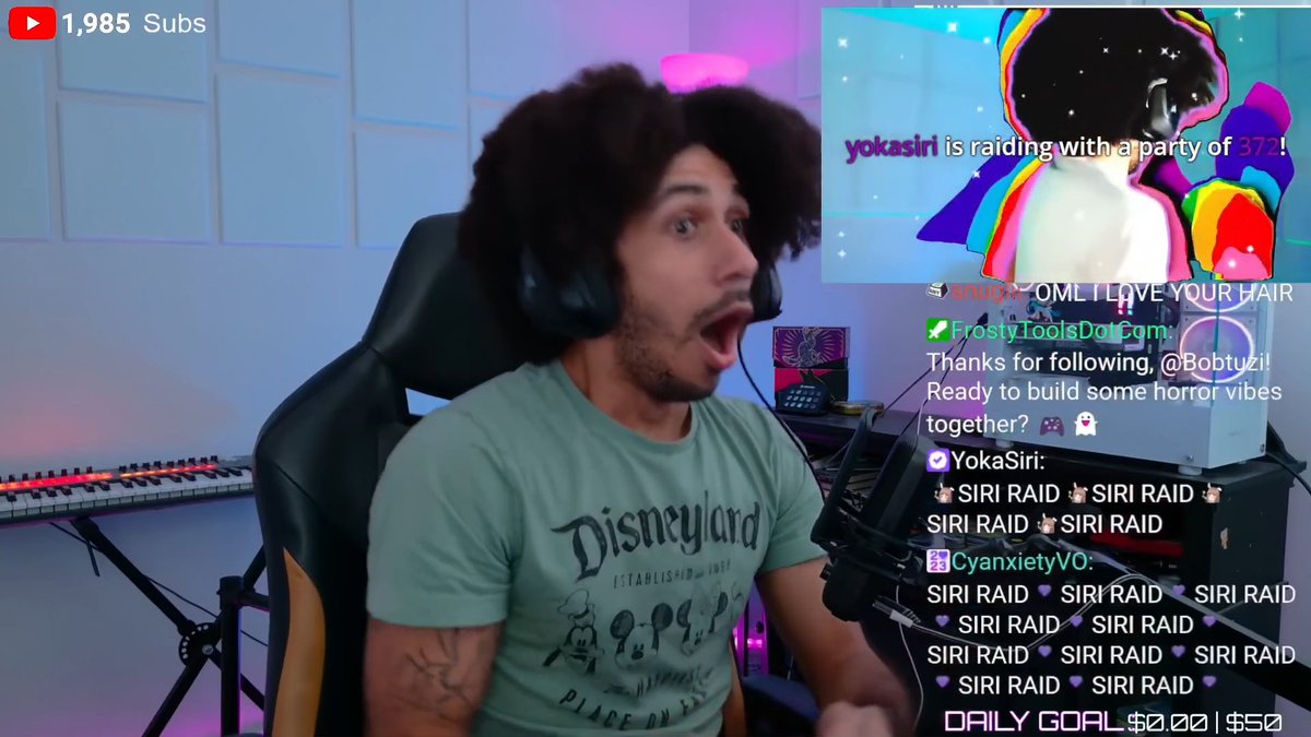 The gradual realization that I was actually being raided by <a href="/YokaSiri/">Siri</a> ! The craziest thing about this moment was that earlier that day I was in the car with my girlfriend telling her how awesome it would be to play with Siri and <a href="/Taylien/">Tay-Lien</a> Then this happens, crazy!