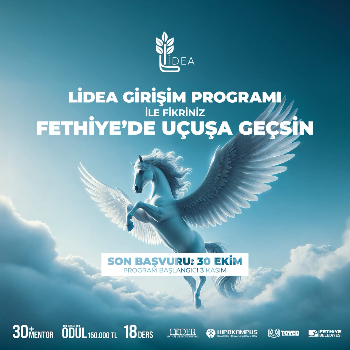 Fethiye'de bir ilk

Ulusal çapta Girişim fikriniz Lidea Girişim Programı ile uçuşa geçsin.

Başvuru için: lnkd.in/dAMn24VB

#startup #lidea #fethiye #seed #preseed #incubator #accelerator #idea #investor #entrepreneur #girişim #girişimci #fikir #tohum #kuluçka #önkuluçka