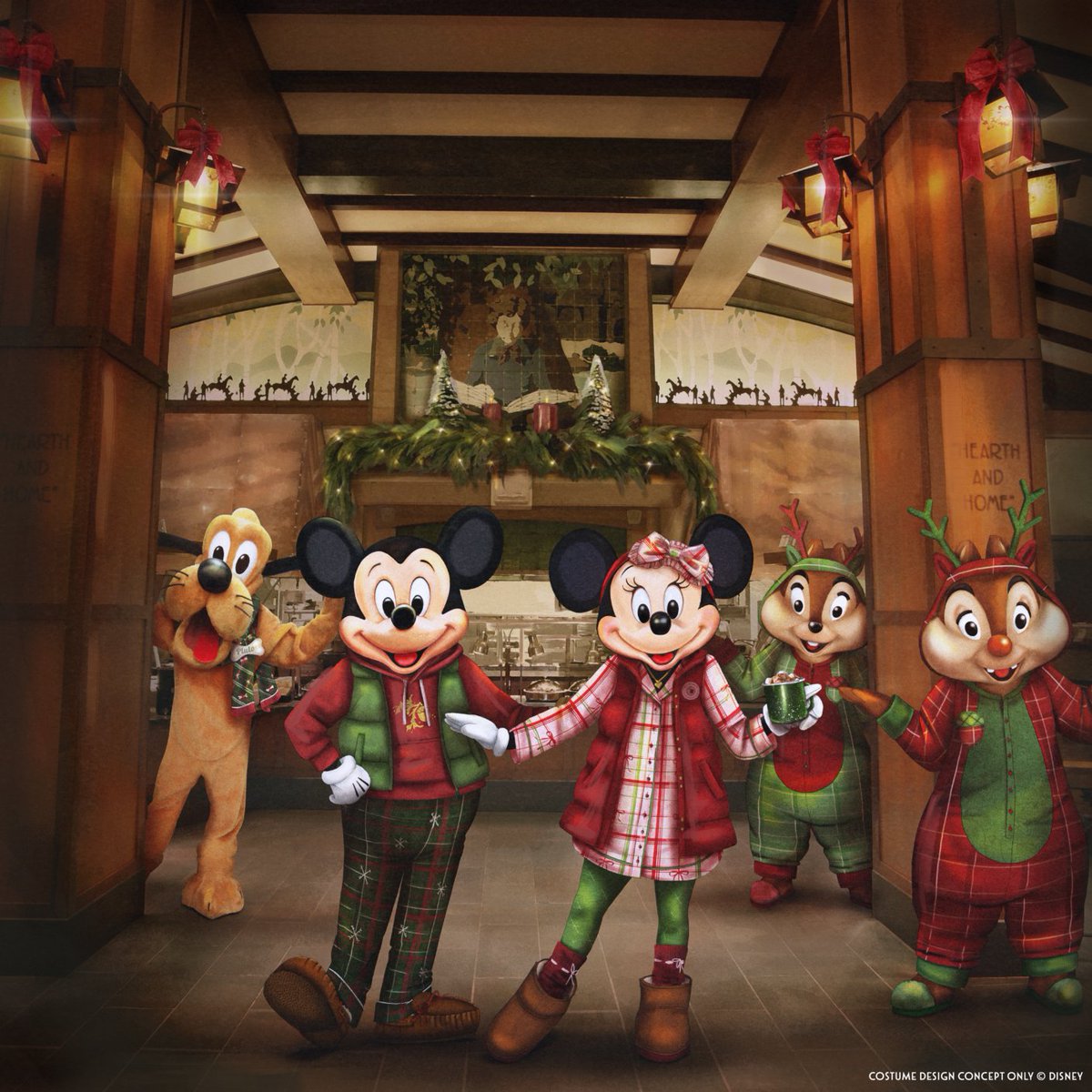 DisneyParks's tweet photo. The holiday season is near ☃️❄️ Check out the 3 dining experiences coming to @Disneyland! One may even have some very special guests: https://t.co/1OEFZvcA0k 🎅 #DisneyEats https://t.co/bsUNmb4RyG