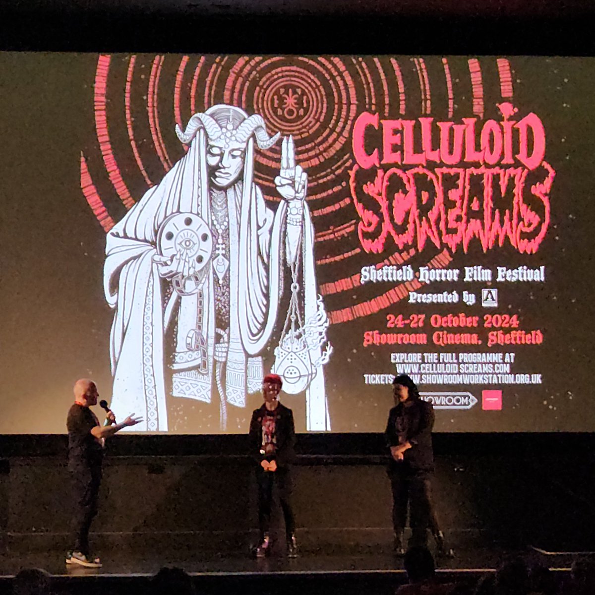 tremorphonic's tweet image. It begins! Celluloid Screams 2024, here we go!
#CelluloidScreams @sheffhorrorfest