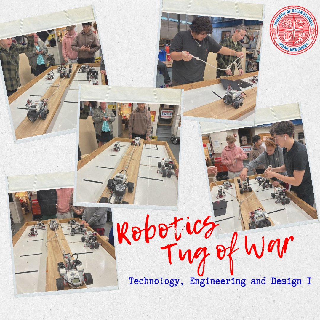 The Robotics Tug of War challenge took place today in our Technology, Engineering, and Design class. Who can create a stronger robot?
