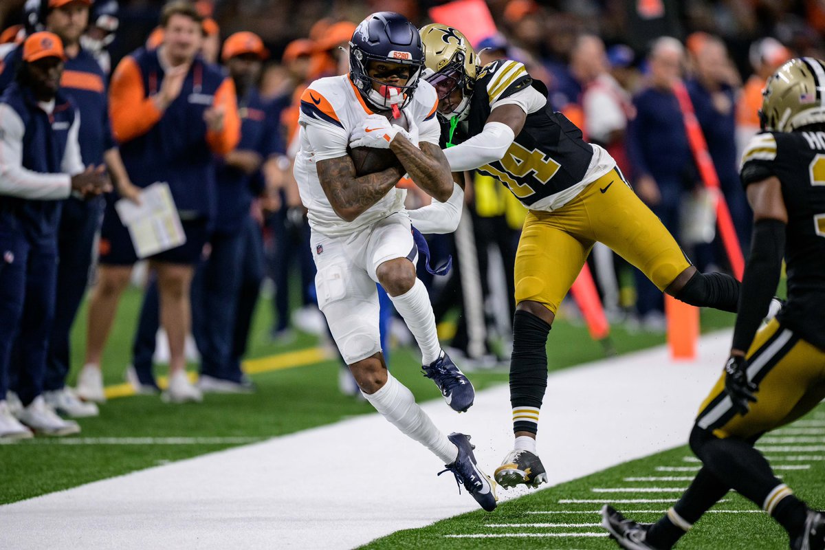 Troy Franklin had a 100% separation rate against the Saints, per <a href="/PFF/">PFF</a>.

That was the best in the NFL.

That means Troy got open and beat the defensive coverage on every single route he ran.