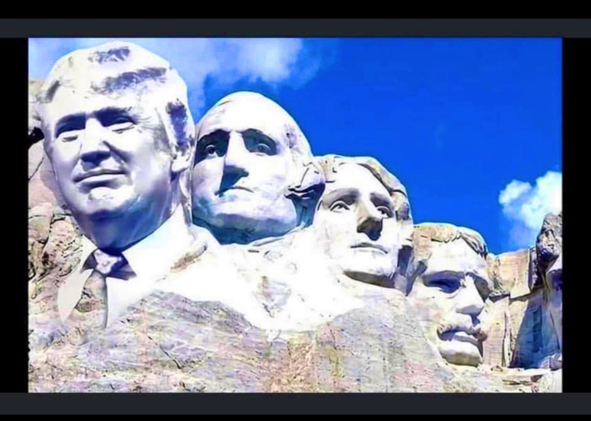 StephThePatriot's tweet photo. @ToddHeadleeAZ @DC_Draino Yessss! Iโve been saying this for a while , this was my original profile pic lol!
#MountTrumpmore ๐บ๐ธ๐ฅ๐บ๐ธ https://t.co/tHqJOXytTv