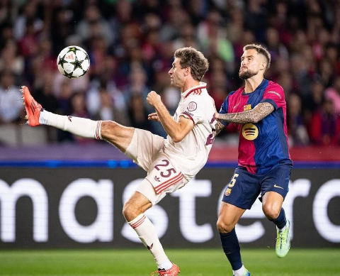 BarcaUniversal's tweet photo. Thomas Muller via IG: "Congrats to Barcelona and my former coach Hansi Flick for their win against us yesterday night. To be honest I don’t want to analyze the game too much... Have a good evening." https://t.co/ZyKV4O4TcV