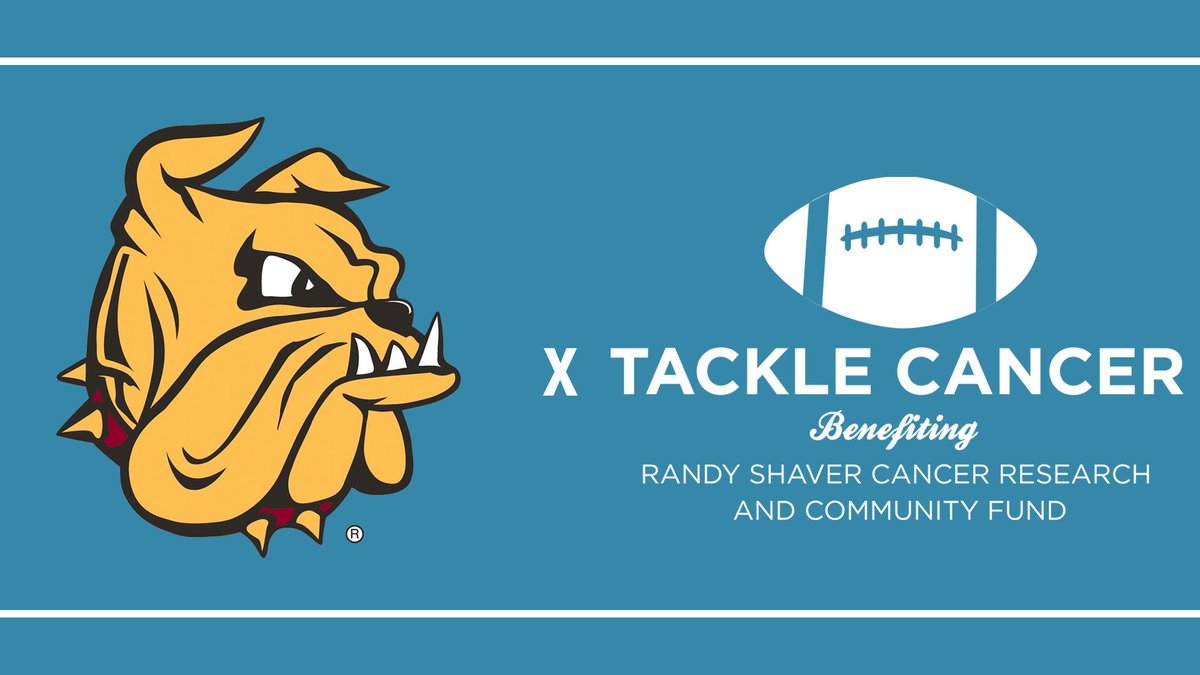 UMD_Football's tweet image. This Saturday is Tackle Cancer at our game against Minot State. Head to randyshavercancerfund.org for more information!