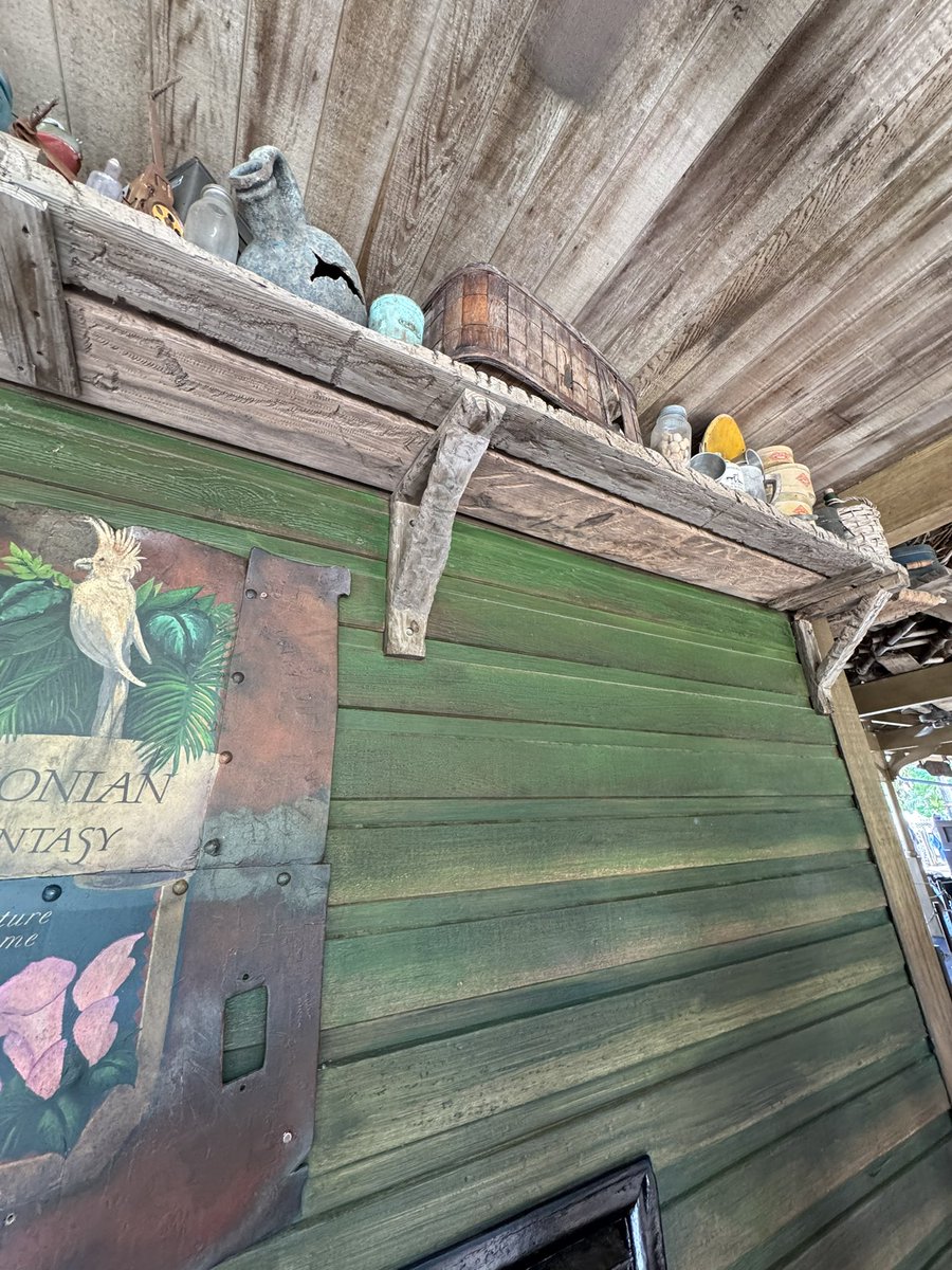 The Marne-la-Vallée reference in the queue of Florida’s Jungle Cruise has survived yet another refurbishment. 

(Marne-la-Vallée is the town in which Disneyland Paris is located.)