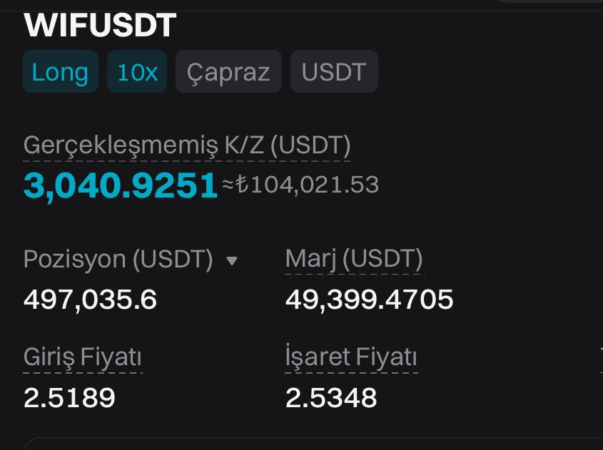 gorkeuu's tweet photo. TRC20 Atın beğenileri de görelim👇

#WIF ÇOK BEREKETLİ ÇIKTI. 
Kaç defa trade ettim her seferinde 5-10K$ verdi. https://t.co/vELGld7eAo