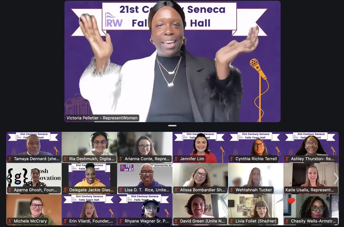 Thank you for joining us at our 21st Century Seneca Falls Town Hall! 🏛💜 #2024SenecaFalls #ModernDemocracy