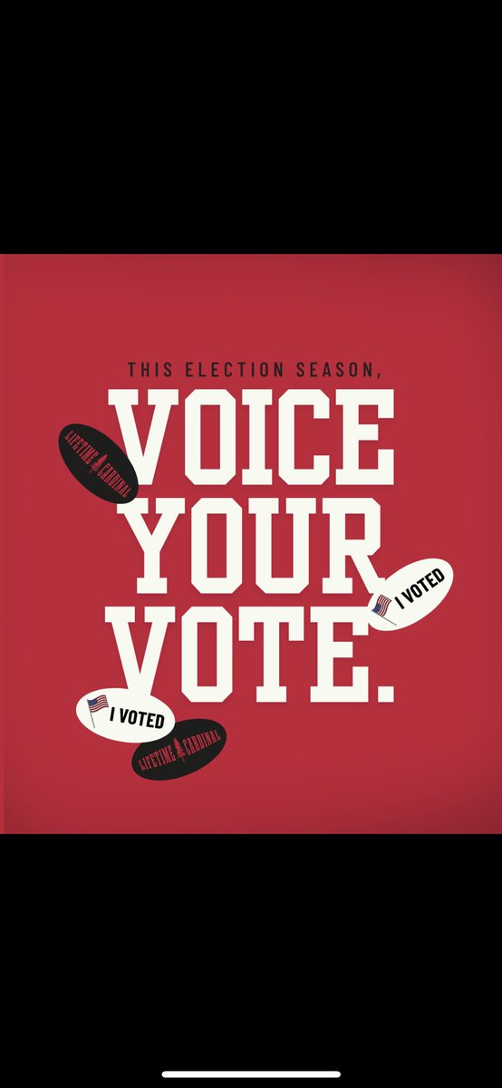 Don’t miss out on the opportunity to make your voice heard this fall by making a plan to vote! Know your rights! #LifetimeCardinal #TheTeam <a href="/Lifetime_Card/">Lifetime Cardinal</a> <a href="/theteamdotorg/">The Team</a>