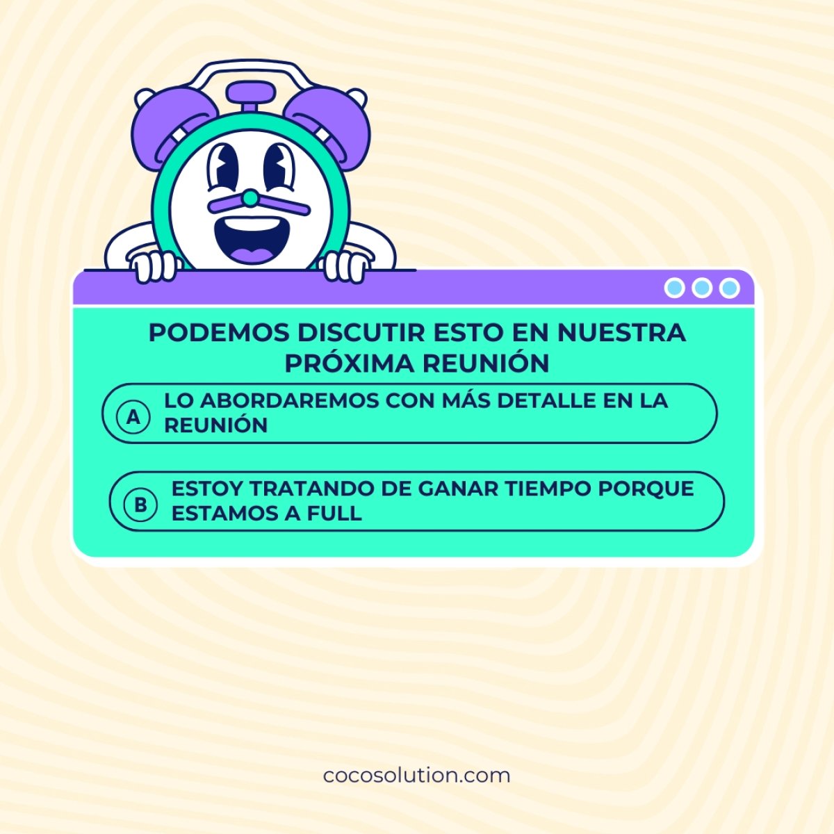 CocoSolution's tweet image. Si nos preguntan diremos que es broma (es broma) 🤜🏻🥥🤛🏻

Cuéntanos cuál es tu frase oficial y cuál sería tu frase real ✍️ ⬇️

#CocoSolution #AgenciadeMarketing #HUMOR