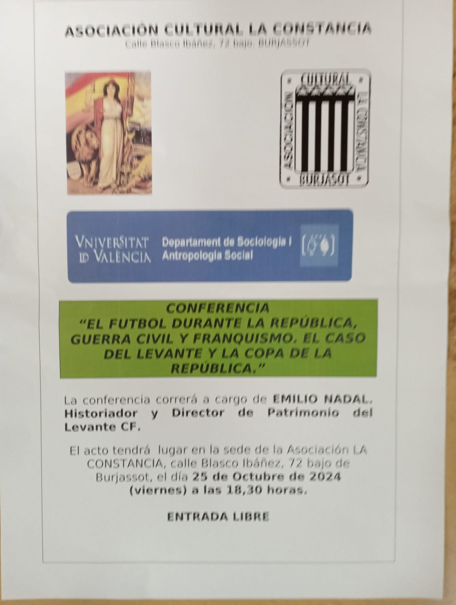 Buenas noches 🐸🐸

Mañana viernes estaremos en Burjassot con la Copa España Libre. #LUDhistoria