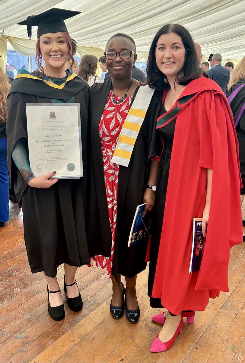jsturley_pope's tweet photo. Happy day #MICgraduation So proud of the ECCE graduates.What a journey, starting their studies in lockdown but flourishing nonetheless- a great celebration for staff too- marking this milestone, here is Pamela Stokes & Florence Ajala @MICEducationFac @MICLimerick https://t.co/QVKHwZJ3QS