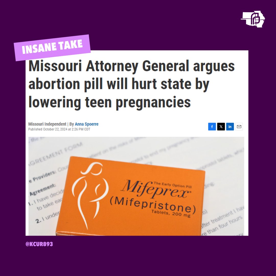 Hey, so this is actually insane... NO ONE'S ability to access safe, effective abortion medication, including TEENS, should be determined by any impact on state revenue or political representation! bit.ly/4eUVMUN