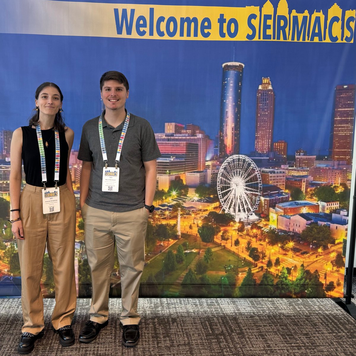 Shoutout to Amanda Humphries <a href="/AmandaLynnChem/">Amanda Humphries</a> and Bryce Nussbaum <a href="/BryceNussbaum/">Bryce Nussbaum</a> for showcasing their exciting science at #SERMACS2024!