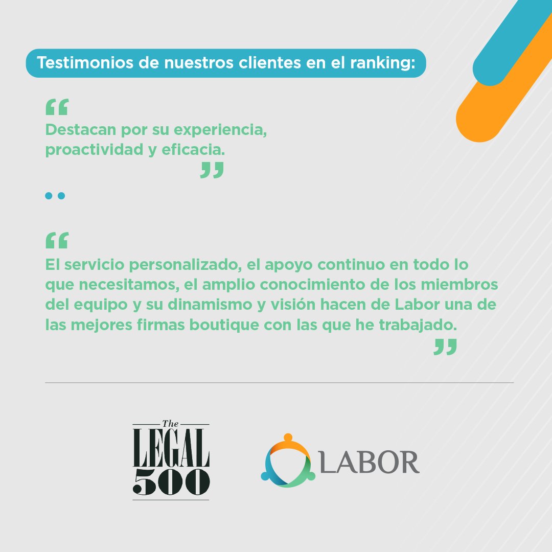 LaborGG's tweet image. ¡En el LABOR celebramos el reconocimiento dado por The Legal 500 (@thelegal500), quien en su nueva edición nos consideró como una de las firmas lideres en el área laboral en Venezuela por #9no año consecutivo!

Una vez más, agradecemos a nuestros clientes y aliados.