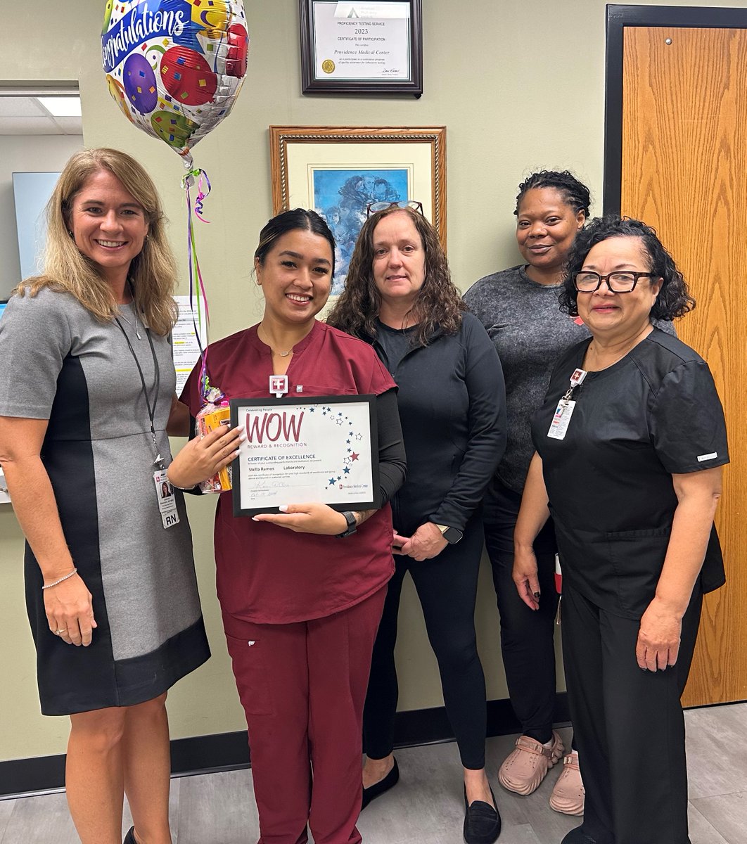 Lab Phlebotomist, Stella Ramos, knows her job and when our patients need her, she will be there. Our recent WOW winner was responding to a code blue, and she jumped right in to help with chest compressions for a patient.  #ExpertCareClosetoHome