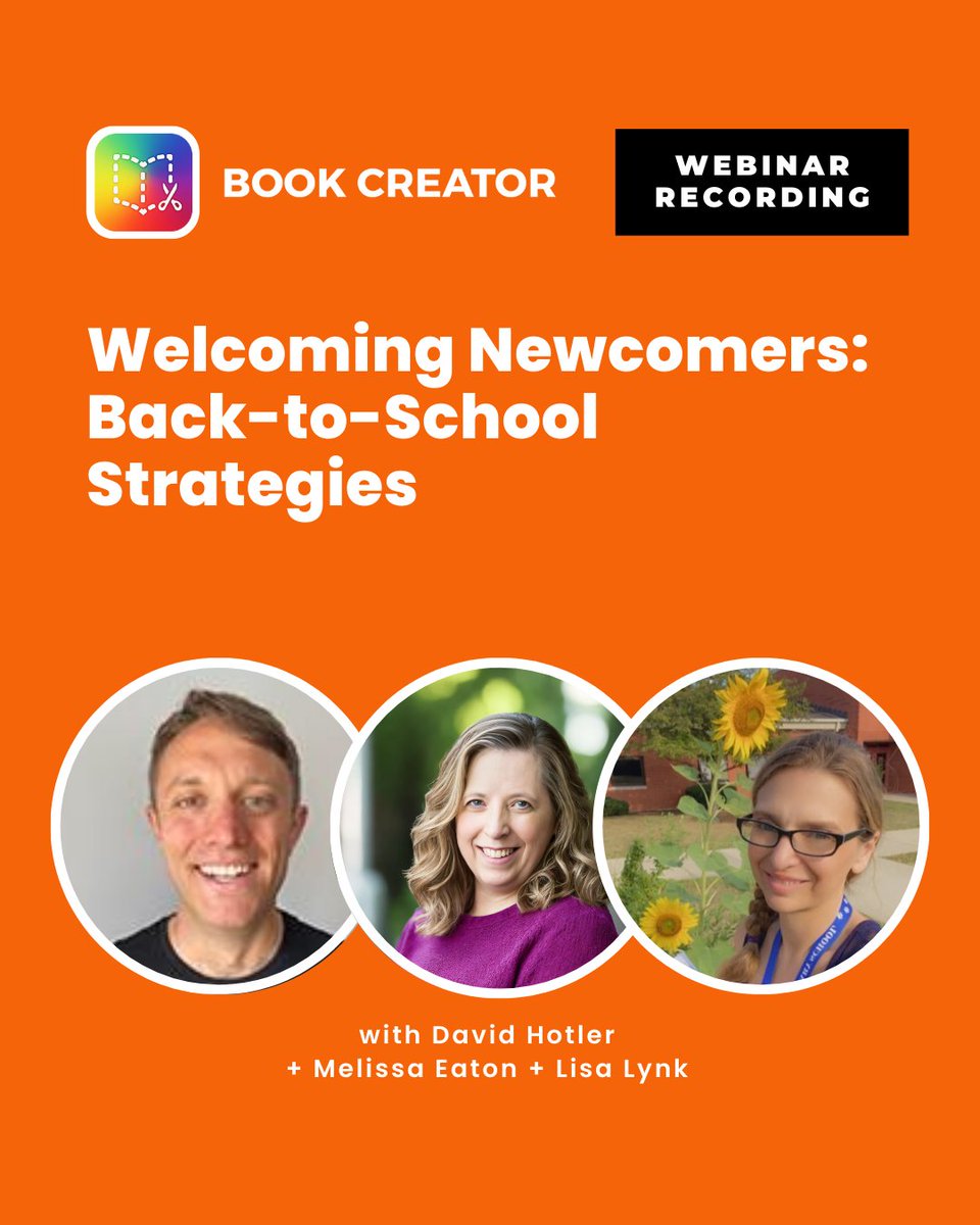 BookCreatorApp's tweet photo. 🚨 Newcomer students in your classroom? We’ve got you covered! Watch the webinar replay to discover how Book Creator can transform learning with practical tools &amp; tips. 🌍💡📖 @LisaLynk1

Watch it here: https://t.co/ReZEip63Z9 https://t.co/wim5mH14xc