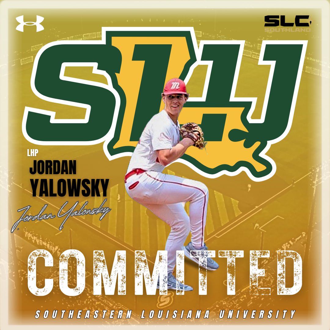 Jordan Yalowsky (@jordanyalowsky) on Twitter photo I am bless to announce I am committing to Southeastern Louisiana University. Thankyou to all my friends, family,and coaches.<a href="/MarucciEliteCTX/">Marucci Elite Central TX</a> <a href="/BobbyBarbier30/">Bobby Barbier</a> <a href="/t_dugas1/">Taylor Dugas</a> <a href="/D_K6776/">Dusten Knight</a> <a href="/drew0931/">Drew</a> <a href="/LionUpBaseball/">Southeastern Baseball</a> I am bless to announce I am committing to Southeastern Louisiana University. Thankyou to all my friends, family,and coaches.<a href="/MarucciEliteCTX/">Marucci Elite Central TX</a> <a href="/BobbyBarbier30/">Bobby Barbier</a> <a href="/t_dugas1/">Taylor Dugas</a> <a href="/D_K6776/">Dusten Knight</a> <a href="/drew0931/">Drew</a> <a href="/LionUpBaseball/">Southeastern Baseball</a>