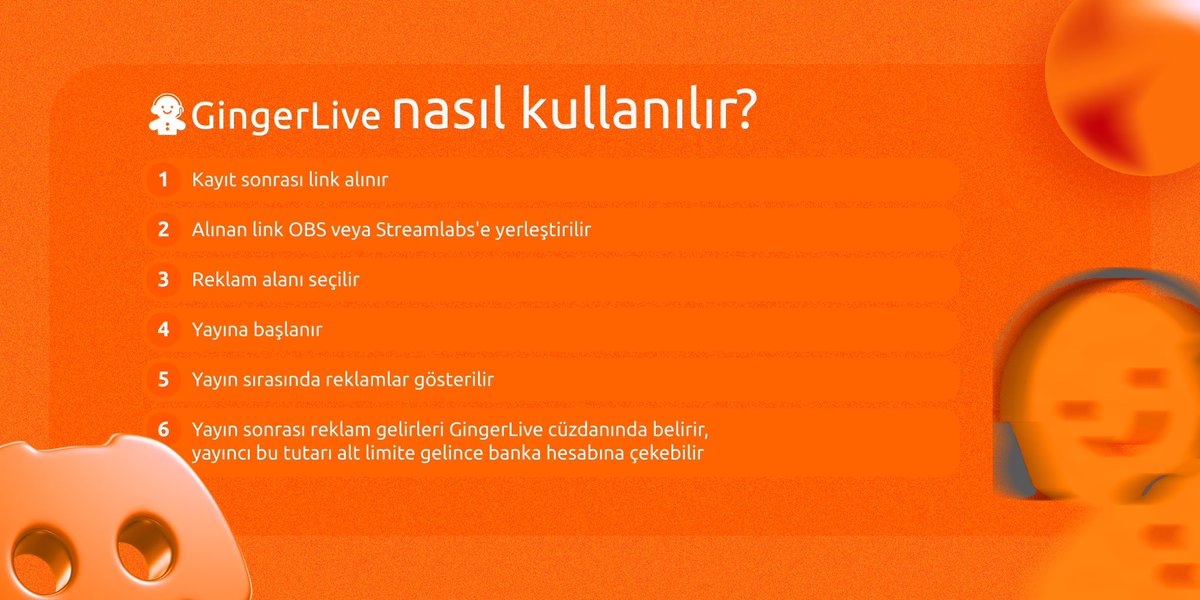 GGLiveOfficial's tweet photo. GingerLive nasıl kullanılır? Yayıncılarımız 5 dakika içinde kayıt olup kurulumunu tamamlayabiliyor🔥

#canliyayincilik
#canliyayinreklamlari
#livestreaming
#livestreamadvertising https://t.co/qZskq2wSAq