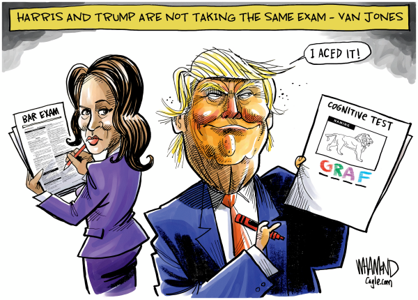 DaveWhamond's tweet photo. Harris, Trump and the ridiculous double standard #CNNTownHall @VanJones68 https://t.co/N2ViJdJWiR