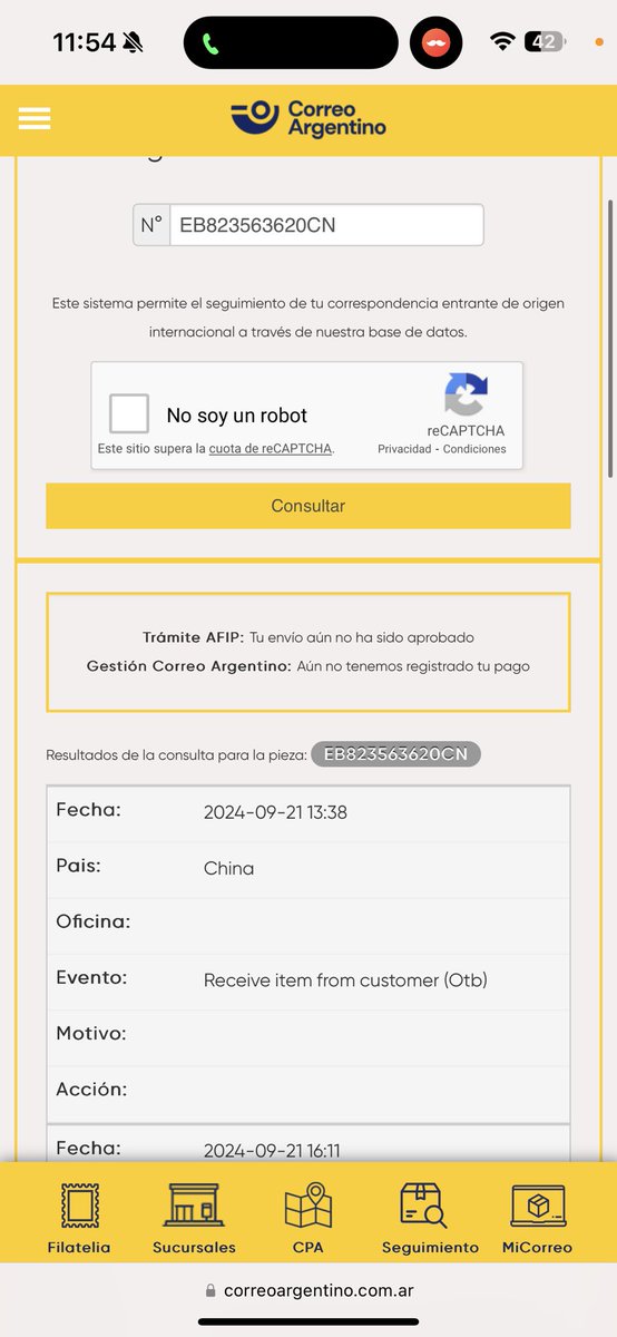 AlitaDavalos's tweet photo. @AFIPcomunica hola tengo un problema de registro de pago en el correo me pueden ayudar ? https://t.co/dQomGYReOZ