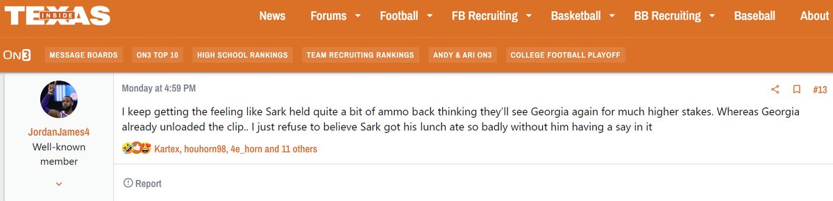 #Texas was holding back on Saturday against #Georgia.