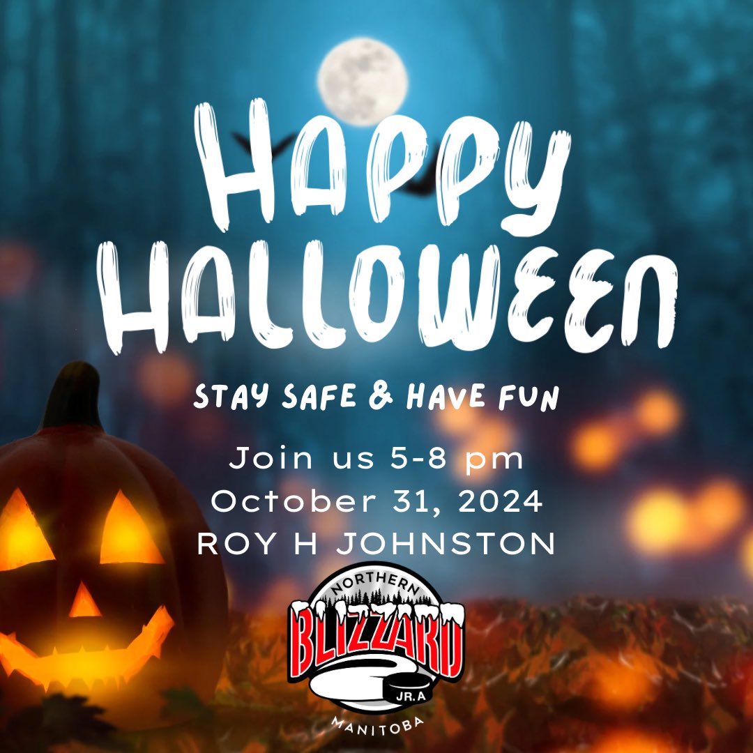 NorManBlizzJrA's tweet image. Join us dressed up in your costumes, at the Roy H. Johnston arena, on Halloween Night, October 31st from 5:00 p.m. - 8:00 p.m. 
Stop by to say Trick or Treat to the players, and leave with a treat!  See you all there.

#NorManBlizzard #MJHLinthecommunity #TriCommunity