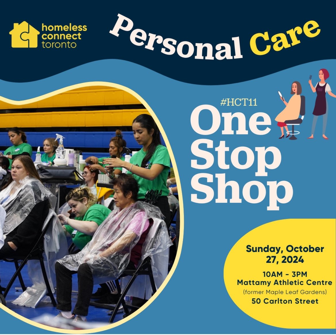 On Sunday we are participating in <a href="/HConnectTO/">Homeless Connect TO</a>’s One-Stop-Shop event. 

We have been a partner since 2015 and will be providing 700+ attendees w/ new clothing, winter accessories, and info on BFC employment programs.

Mattamy Athletic Centre 10 am to 3 pm

 #endhomelessness #hct11