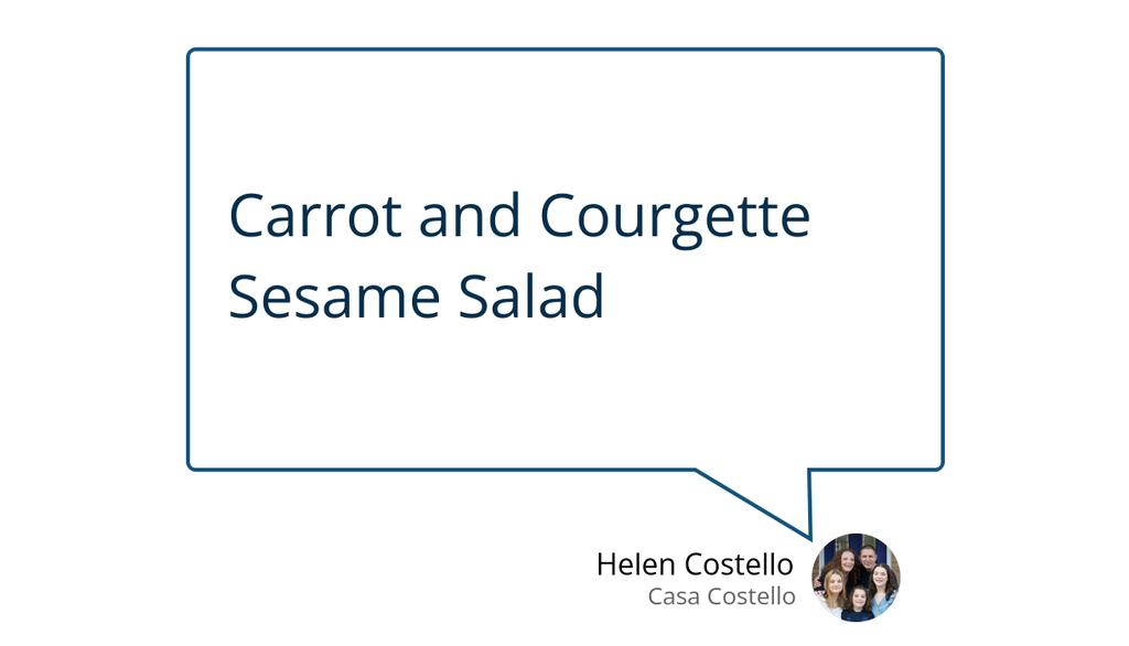 This delicious salad goes brilliantly with other summer dishes like these Picnic Spicy Herby Potatoes or Stuffed Bacon and Worcestershire Sauce Sweet Potatoes.

Read the full article: Carrot and Courgette Sesame Salad
▸ lttr.ai/AI02b