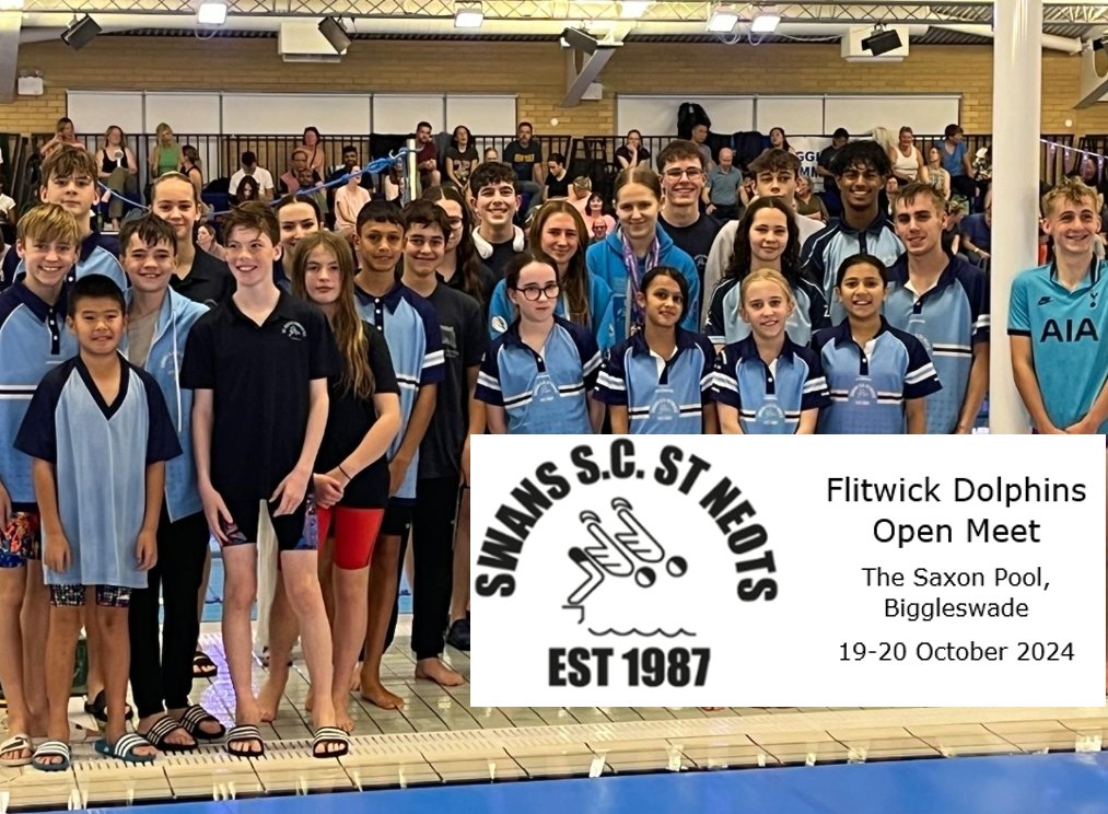 StNeotsSwimClub's tweet photo. A massive thanks to our friends @FlitwickDolphin for hosting us at their superb open meet last weekend.  We took home a massive of 74 medals - 20🏅, 24🥈and 30🥉.  @StNeots @stneotscouncil @huntsdc @stneotsmayor @KimboltonSchool @blackcatsport @blackcatradio https://t.co/dNrqKrz6EC