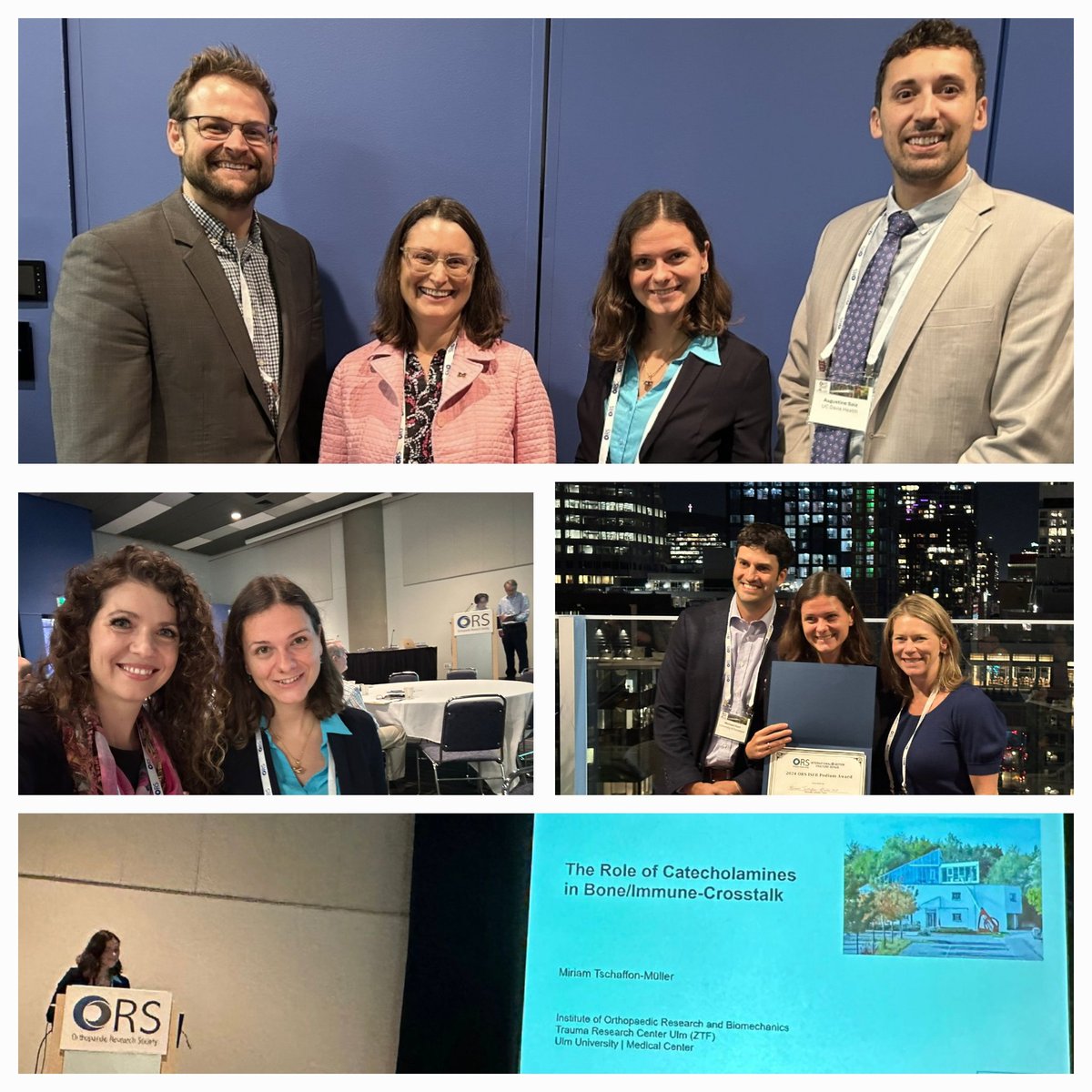 Many thanks to <a href="/isfrfractures/">ORS ISFR</a> for the invitation to present our work about the role of catecholamines in bone/immune crosstalk at the #ISFR2024 and for the podium award for my presentation about the role of Piezo1 in hypertrophic chondrocytes. It was so great to meet you all!