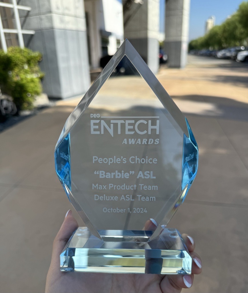 deluxe1915's tweet photo. Added to the collection 🏆 

Thank you again DEG for this honor and congratulations to our teams for their extraordinary work on Barbie American Sign Language! 💖 https://t.co/znngEEwy9J