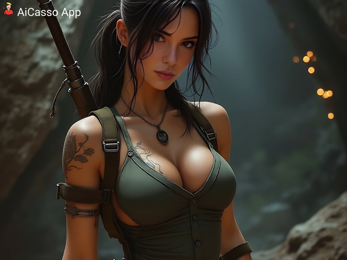 gloriousbytes's tweet image. Lara Croft AI image generated using the AiCasso app, then animated with the image-to-video feature.  

#AI #AIimages #LaraCroft #TombRaider #aiapp