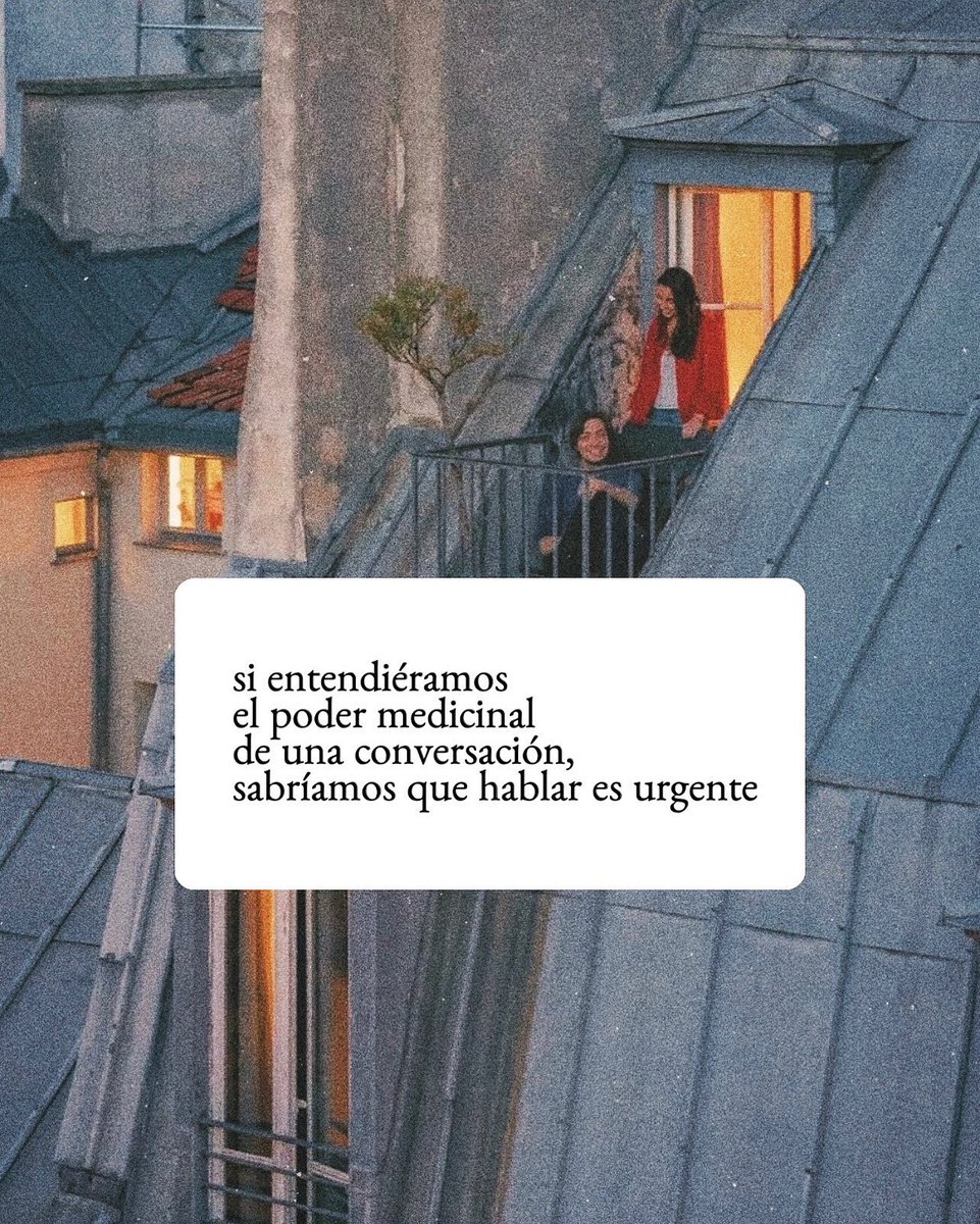 Cementedelibros's tweet photo. Hablar es urgente.
Hablar evita sobrepensar.
Hablar evita malentendidos.
Hablar evita que las conexiones se rompan.

Hablar quita dudas.
Hablar calma.
Hablar sana.

Hablar da paz mental, y qué necesaria es.
#cementeriodelibros https://t.co/Fp6hAQqqFj