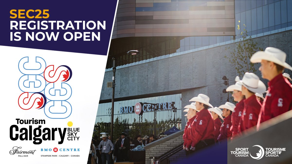 SEC25 REGISTRATION IS NOW OPEN!

Register Here: sport-events-congress-2025.b2match.io

SEC25 will take place at the BMO Centre at Stampede Park in Calgary from March 18-20, 2025.
 
For a complete list of SEC25 registration rates and benefits, please click here: sporttourismcanada.com/attend-sec/
