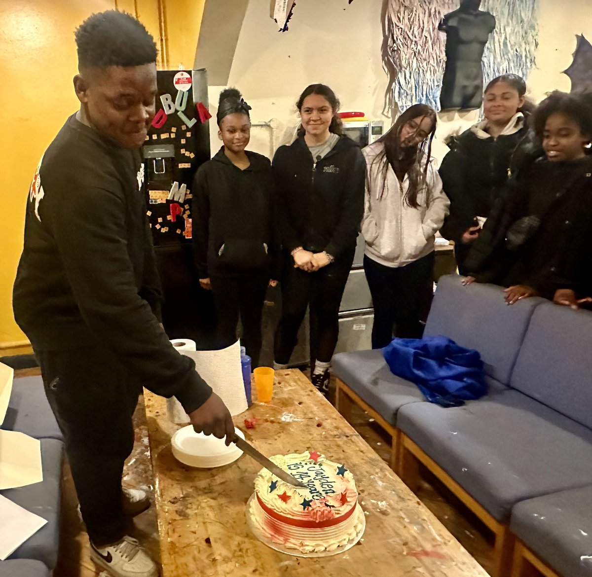 WHYCNunhead's tweet photo. Big #shoutout to Jayden for completing his #FireMarshal training on his #birthday! #Thanks to Mark and #Safetraining2u #youthwork https://t.co/2q5P0LHEZ0