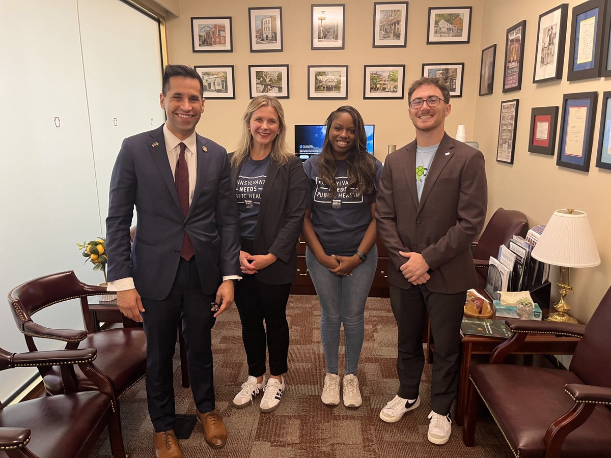 On Tuesday afternoon, the Pennsylvania Public Health Association (PPHA) Executive Director, Kristine Gonnella, and team met with Pennsylvania State Representative Tarik Khan (D-194th District) in Harrisburg!