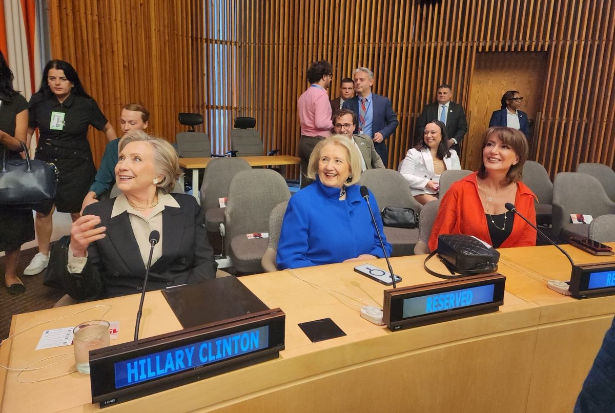 Honored to be invited by the #UNSpecialRepresentativeonSexualViolencein Conflict, @PramilaPatten, to attend the ceremony marking the 15th anniversary of this  office. For years, we have worked closely to advocate for the rights of survivors and to combat stigma.