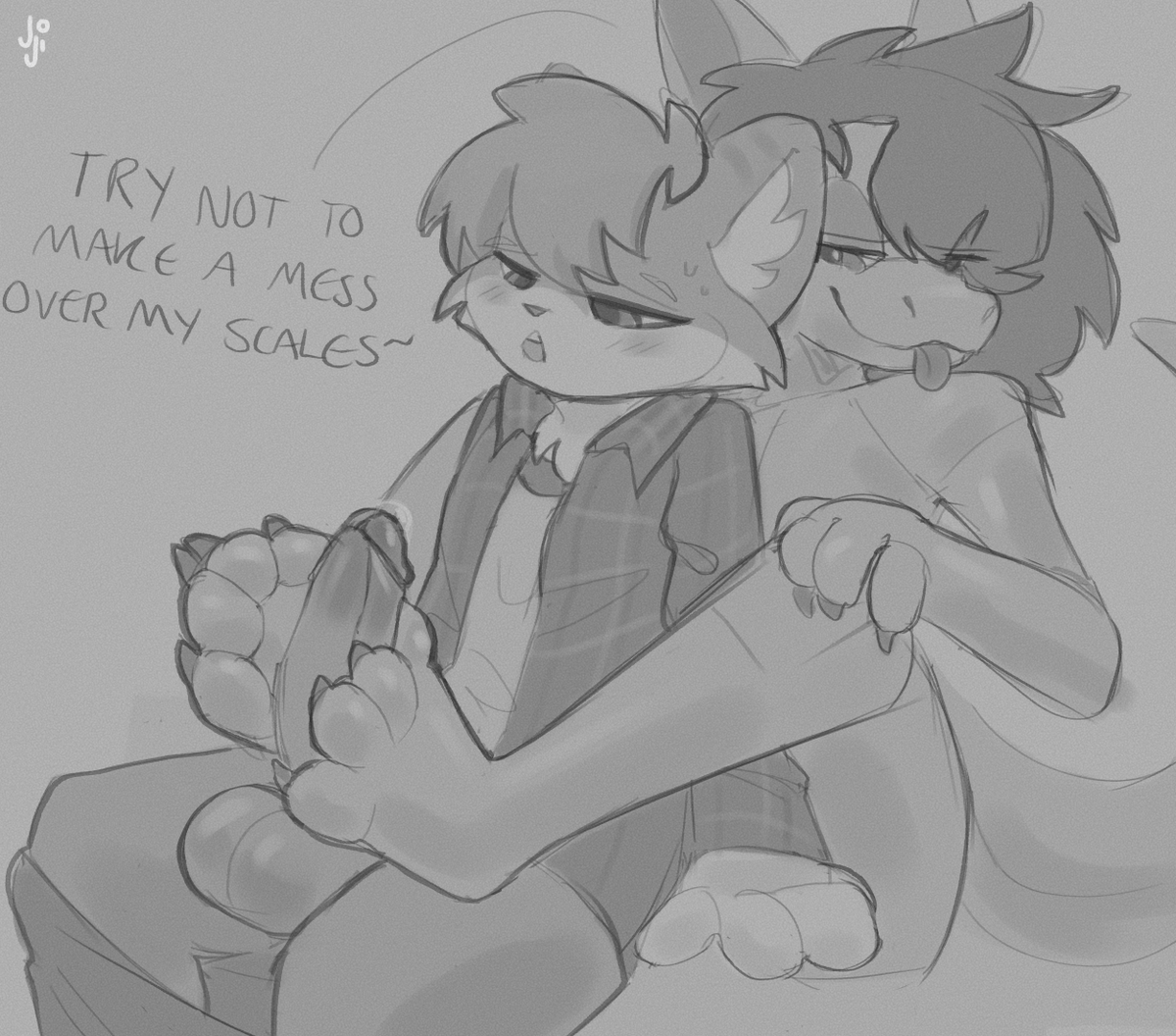 JojiSquirrel's tweet photo. Sketch Commission for @XanderTheDerg!~ https://t.co/tPNGbT4m4s